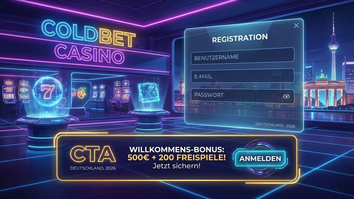Anmeldung mit Bonus